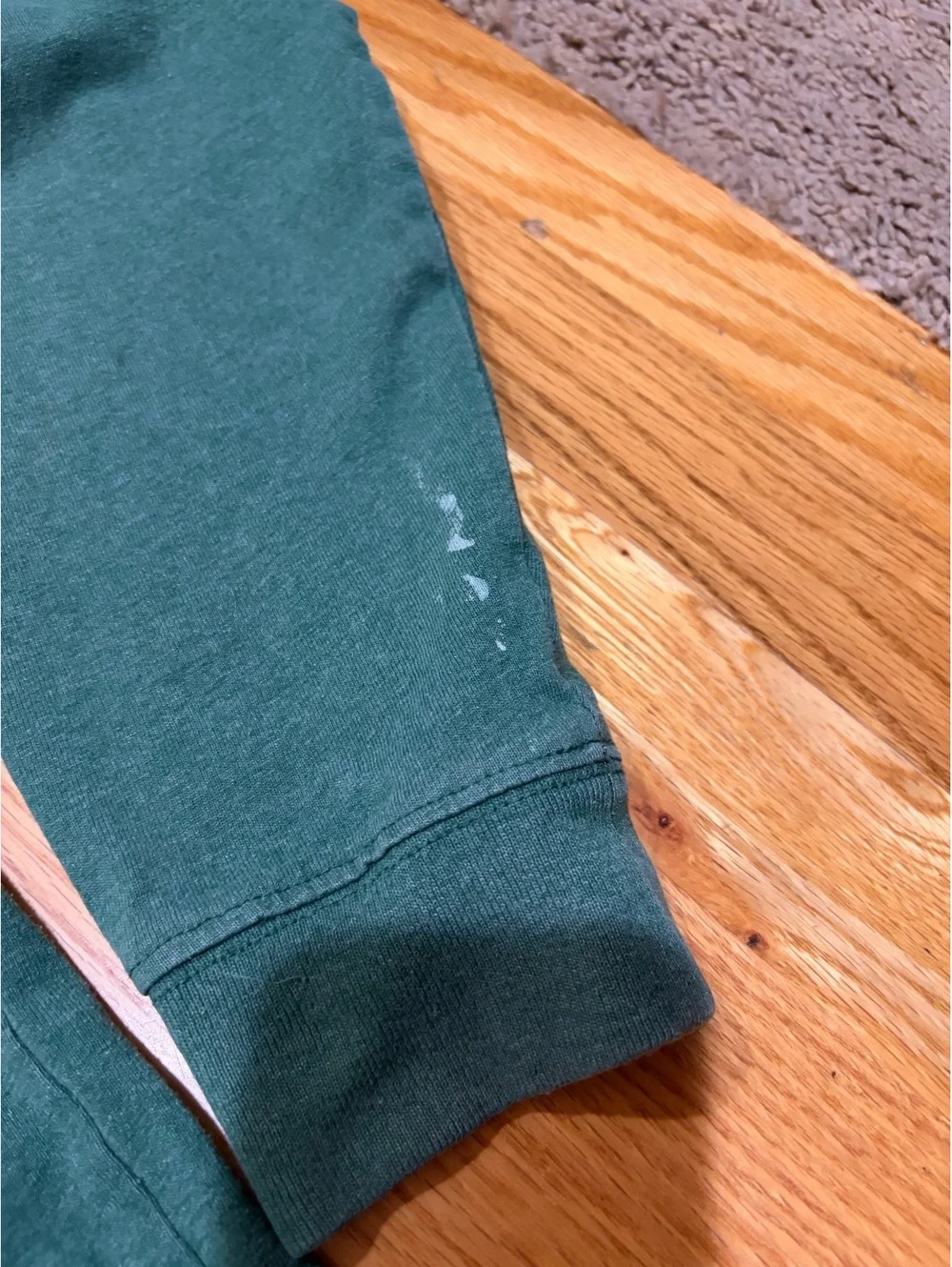 Men's dark green Carhartt long-sleeve pocket t-shirt Large Tall pocket crew neck